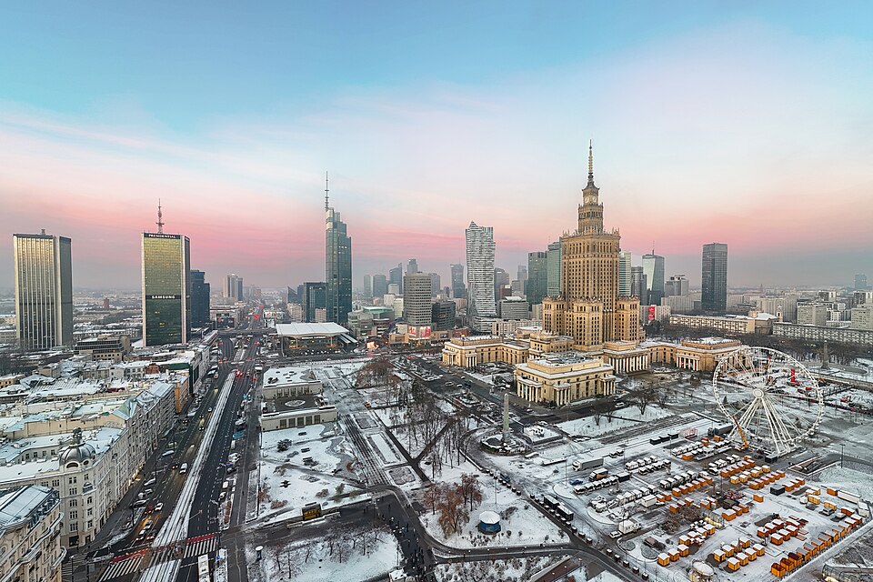 Panorama centrum Warszawy